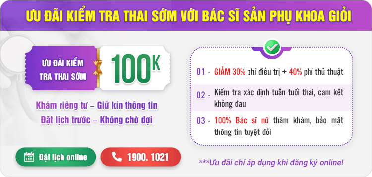 Ưu đãi kiểm tra thai sớm chỉ 100000Đ